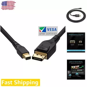 Backwards Compatible 2m 8K 280Hz DisplayPort Cable - Gaming Monitor Optimized - Picture 1 of 7