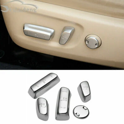 For Toyota highlander 2014-19 Silver Inner Seat Adjust Handle Button Cover Trim Foto 1 de 4