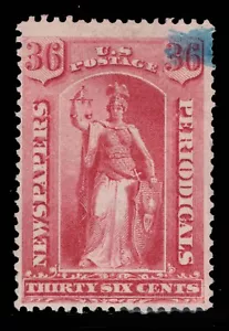 MOMEN: US-BRIEFMARKEN #PR18 ZEITUNG GEBRAUCHTES SET #87420* - Bild 1 von 2