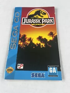 Jurassic Park Sega CD Original Manual Only No Game - Picture 1 of 5