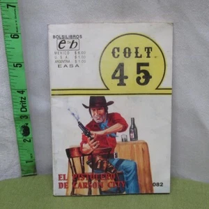 COLT 45 Pistolero De Carson City vtg pulp fiction Mexico booklet 1994 western - Picture 1 of 4