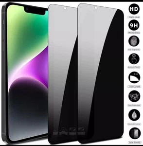 iPhone Glass Screen Protector Privacy Anti-Spy For 12 13 14 15 16 Pro Max UK - Picture 1 of 6
