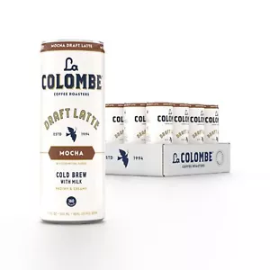 Coffee Mocha Draft Latte 11 fl oz Cans Pack of 12 Coffeehouse Quality Cold Br... - Picture 1 of 12