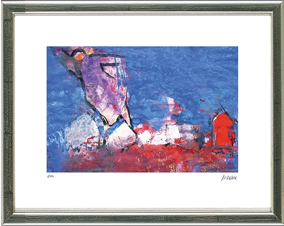 Armin Mueller-Stahl (geb. 1930), Engel über der Stadt, 2020 - signiert, gerahmt - Bild 1 von 1