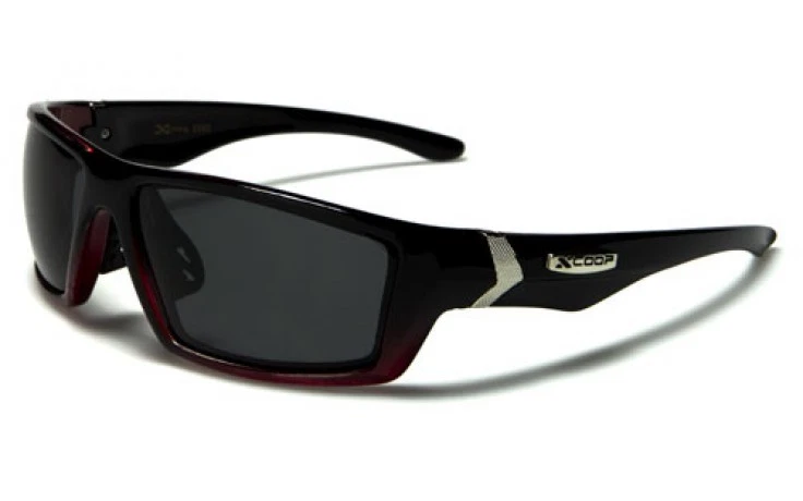 X Loop Polarized Sunglasses XL57502PZ A1 black fishing red smoke lens tint - Image 1 of 1