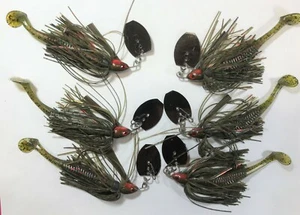 Vibrating Jig WEEDLESS Watermelon Red Flash 3/8 & 3 1/2 w/Trailer - Picture 1 of 2