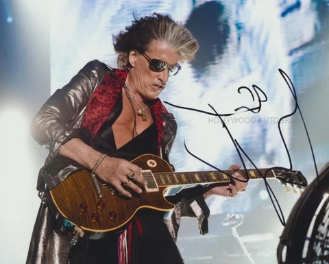 JOE PERRY - Aerosmith GENUINE SIGNED AUTOGRAPH Cover