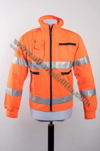 GIUBBINO ARANCIO ALTA VISIBILITA' CLASSE 3 SOCCORSO SANITARIO -STOCK FINE SERIE - Afbeelding 1 van 2