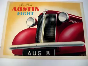 1939 Austin Eight Color Brochure 20 pgs Xlnt - Picture 1 of 7