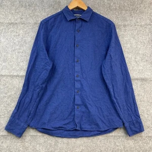 Charles Tyrwhitt Shirt Mens M Medium Slim Fit Blue Long Sleeve Button Up 42319 - Picture 1 of 9