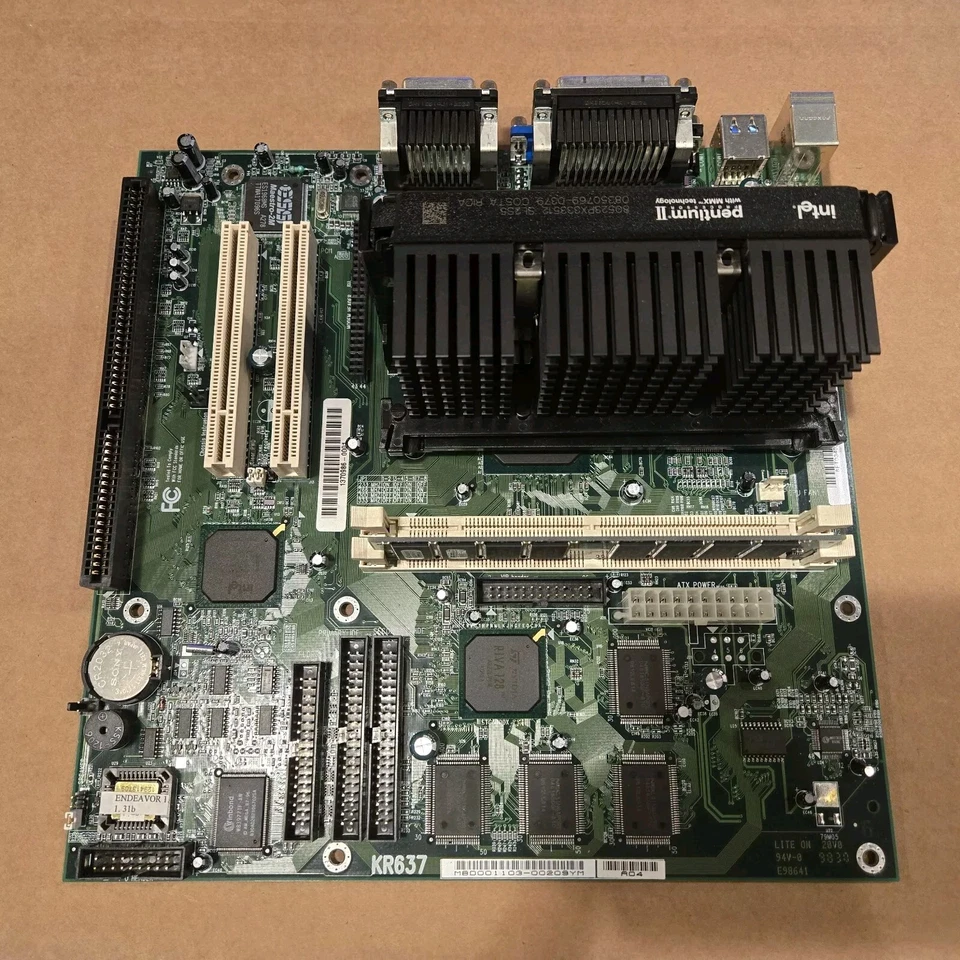 Micron Endeavor 440EX Motherboard w/333MHz PII & 64MB GVC KR637 KR636 CompUSA - Image 1 of 4