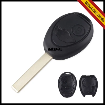 CARCASA LLAVE COCHE BMW MINI COOPER CLUBMAN R50 R53 2 BOTONES MANDO