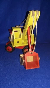 DDR Holzspielzeug Holz Schaufelbagger 8 Reifen Kienel Steinach, Thüringen 1960er - Bild 1 von 8