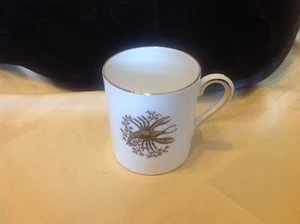 Demitasse Royal Tuscan England Bone China Zodiac cup, Cancer gold Crab - Picture 1 of 4