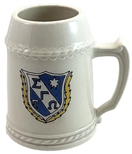 Imperial Beer Stein Sigma Gamma Omega Sorority Crest Vtg Collectible Barware - Picture 1 of 6