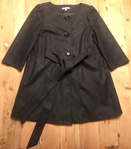 CLASSIQUES ENTIER Womens Wool Jacket Grey Petites Sz M EUC - Picture 1 of 9