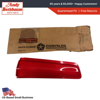 1968 Dodge Polara Monaco Station Wagon Inner Taillight Lamp Lens 2809187 NOS. - Image 1 of 4