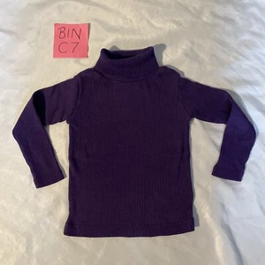 The Children’s Place Purple Ribbed Turtleneck toddler size 4T - Picture 1 of 4