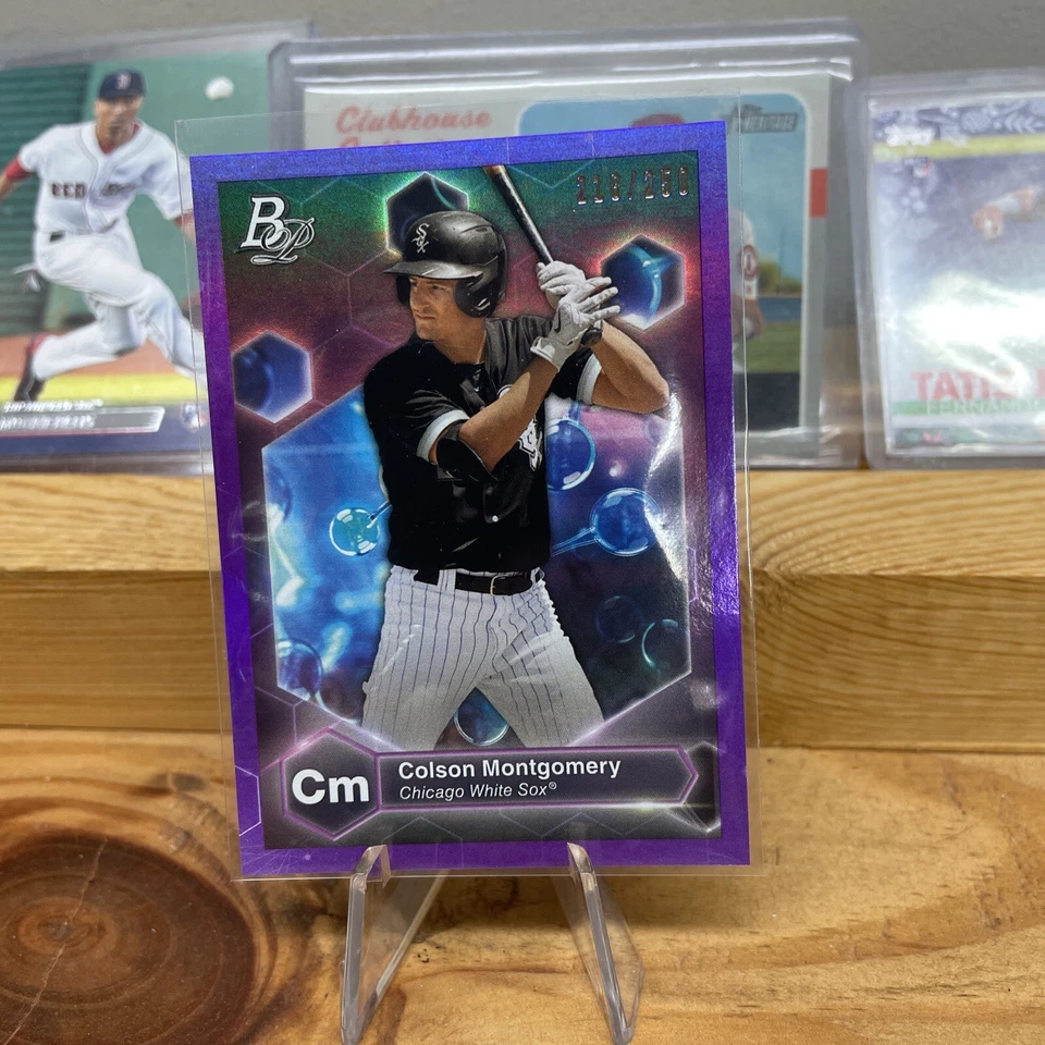 2022 Bowman Platinum Colson Montgomery /250 Purple Chicago White Sox 🔥 - Image 1 of 2