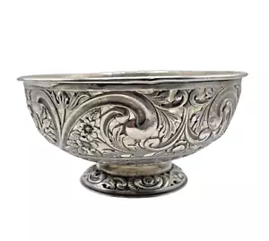 Engraved Sterling Silver Reticulated Bowl (William Hutton & Sons, 1900) - Picture 1 of 11