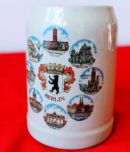 *PRISTINE* Ceramic Beer Stein Tankard | German Berlin 0.5L | Iconic Landmarks - Picture 1 of 11