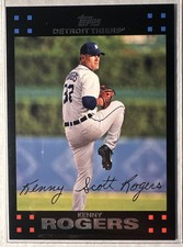 2007 Topps Kenny Rogers Detroit Tigers #511