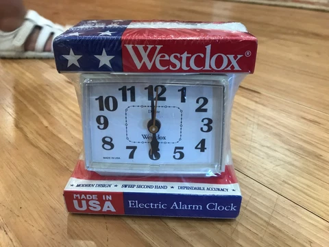 Plug-In Westclox Electric Alarm Clock Bold II NEW Vintage Cover