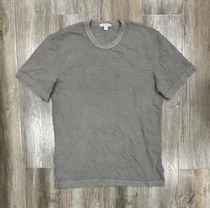 T-shirt girocollo da uomo James Perse MLJ3311 grigio lavaggio pigmento - Foto 1 di 2