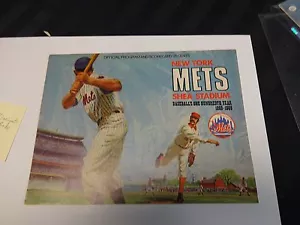 1969 New York Mets vs Cincinnati Reds Official Program And Scorecard - Picture 1 of 4