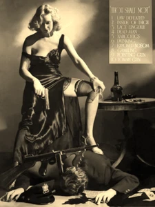 Thou Shalt Not Whitey Schafer Hays Code Protest Hollywood Poster Art Print Sepia - Picture 1 of 3