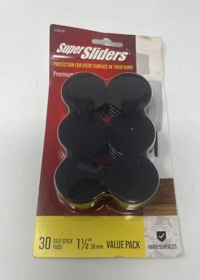 Waxman 30-PC 1-1/2”/ 38mm  FELT PADS Brown SELF STICK f/ HARD SURFACES Furniture - Image 1 of 2