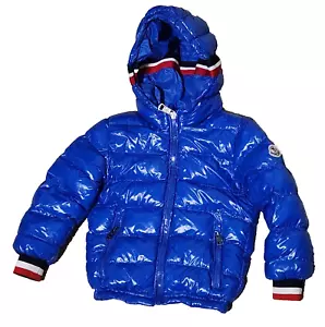 MONCLER KIDS JACKET BLUE AGE 3 - 4 - Picture 1 of 11