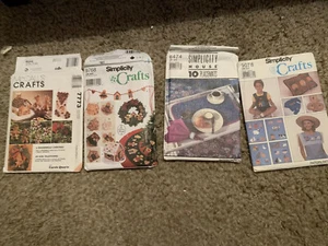 VTG SIMPLICITY CRAFTS Sewing Patterns 9768, 9078,& 8474 - & McCall's Crafts 7773 - Picture 1 of 9
