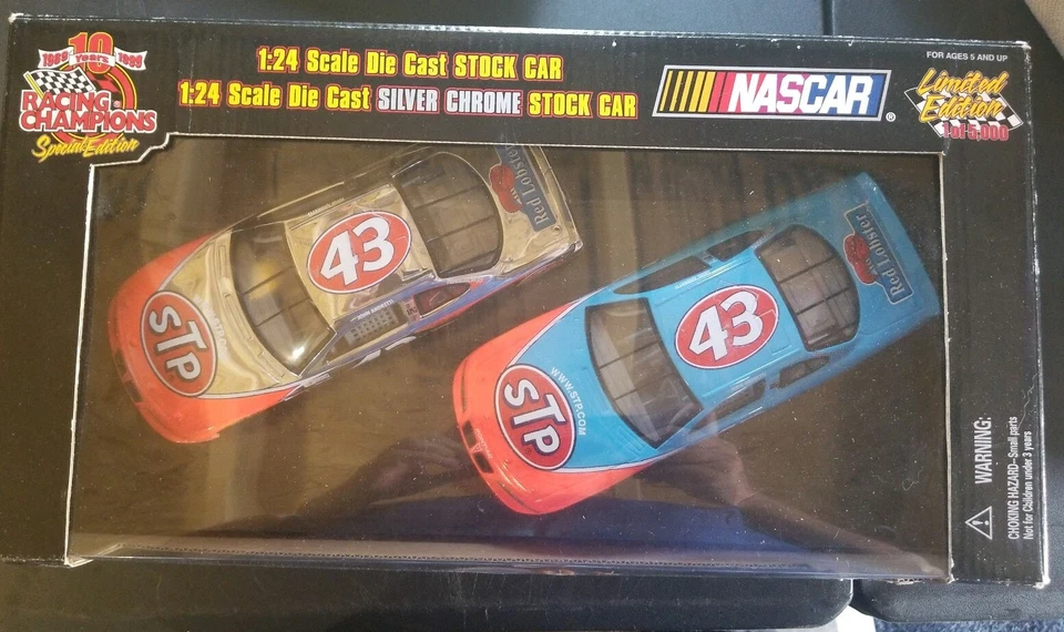 Bill Elliott 1999 Racing Champions 2 Car Diecast Set Silver Chrome 1 24