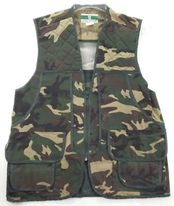 Game Winner Hunting Shooting Vest Mens Medium Green Black Camouflage - Picture 1 of 7
