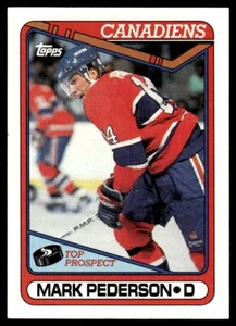 1990-91 Topps Mark Pederson radiocontrol Montreal Canadiens #82 - Imagen 1 de 2