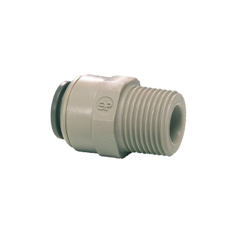 John Guest PI010823S Male NPTF to Pushfit Reducing Straight Connector  - Image 1 of 1