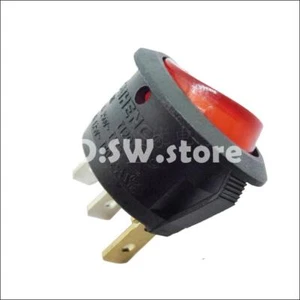 1pcs TAIHENG TH1 T85 TH1 T85 T120 15A 125/250VAC 3 Pins Red Lamp Rocker Switch - Picture 1 of 2