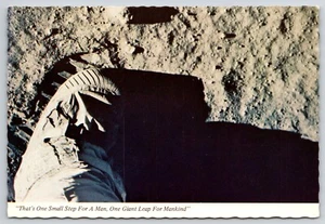 Postal Apolo 11 alunizaje Neil Armstrong un pequeño paso para hombre UNP 4x6 - Imagen 1 de 2