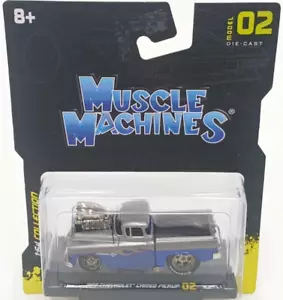 MUSCLE MACHINES 1:64 1955 CHEVROLET CAMEO PICK UP TRUCK DIECAST MODEL SEALED NEW - Picture 1 of 2
