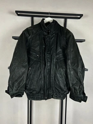 streetwear винтажный японский стиль мотоциклиста из натуральной кожи грузовая куртка 90-х Y2k - Изображение 1 из 4