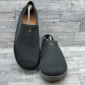 Olukai Nohea Mesh Loafer Gray Orange Casual Slip On Shoes Men Size 11.5 - Picture 1 of 2