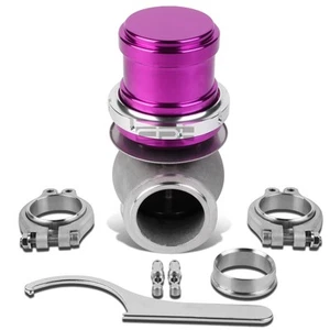 UNIVERSAL 45MM TURBO V-BAND 5.25" WASTEGATE BYPASS EXHAUST+14 PSI SPRING PURPLE - Picture 1 of 5