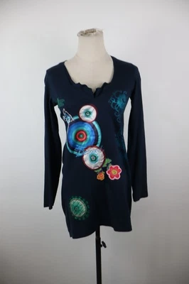 DESIGUAL VESTITO DONNA TG. XS WOMAN CASUAL VINTAGE DRESS ABITO COTONE - Immagine 1 di 4