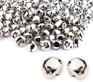 Augshy 120 Stck. 1 Zoll/25 mm Weihnachten Silber Jingle Bells, 1 Zoll,  - Bild 1 von 7