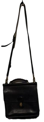 Bolso Cartera Willis Negro Vintage Coach B7U - 9927 Cerradura Llave en Mano Sin Etiqueta Colgante Foto 1 de 4