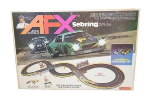 Aurora AFX Sebring HO Scale Race Set **UNGETESTET* mit 2 original FlameThrower Cars - Bild 1 von 19