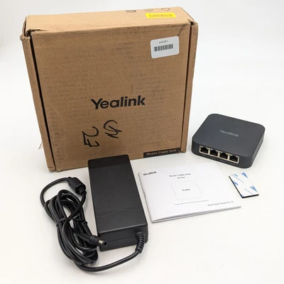 Yealink RCH40 E2 4-Port Room Cable Hub Power Over Ethernet Switch (1303166) - Image 1 of 4