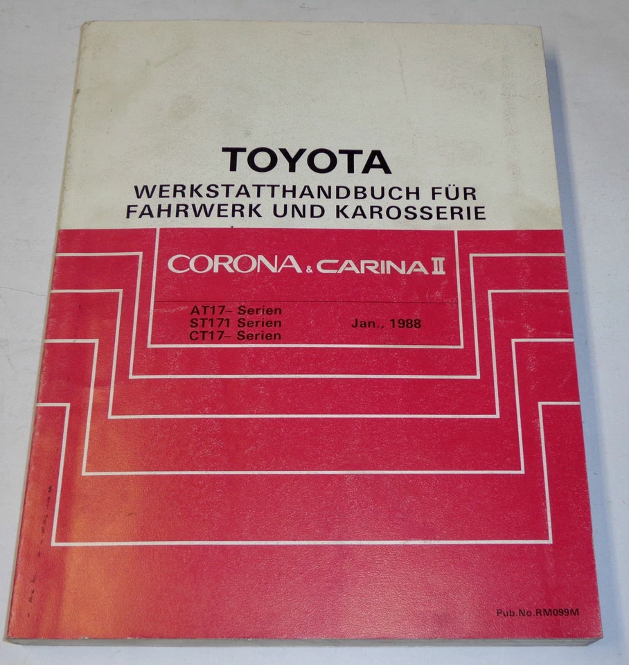 Manual De Taller Toyota Carina II / Corona Carrocería / Transmisión, St.01/1988 - Imagen 1 de 1