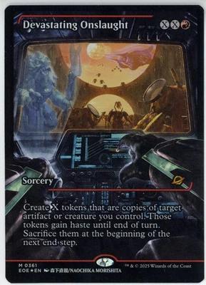Devastating Onslaught Showcase Foil Edge of Eternities MTG 361 EOE - Image 1 of 2